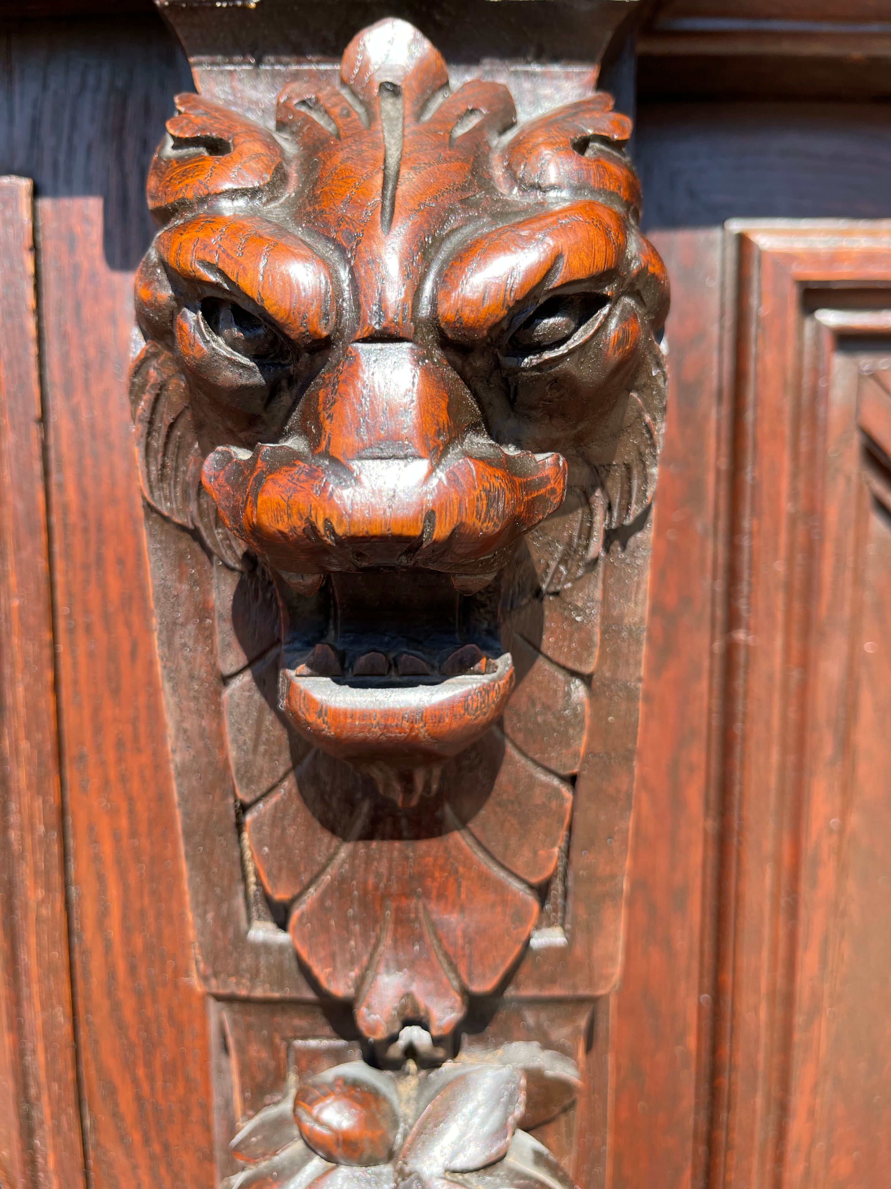 Hunting Buffet in Oak Renaissance Style