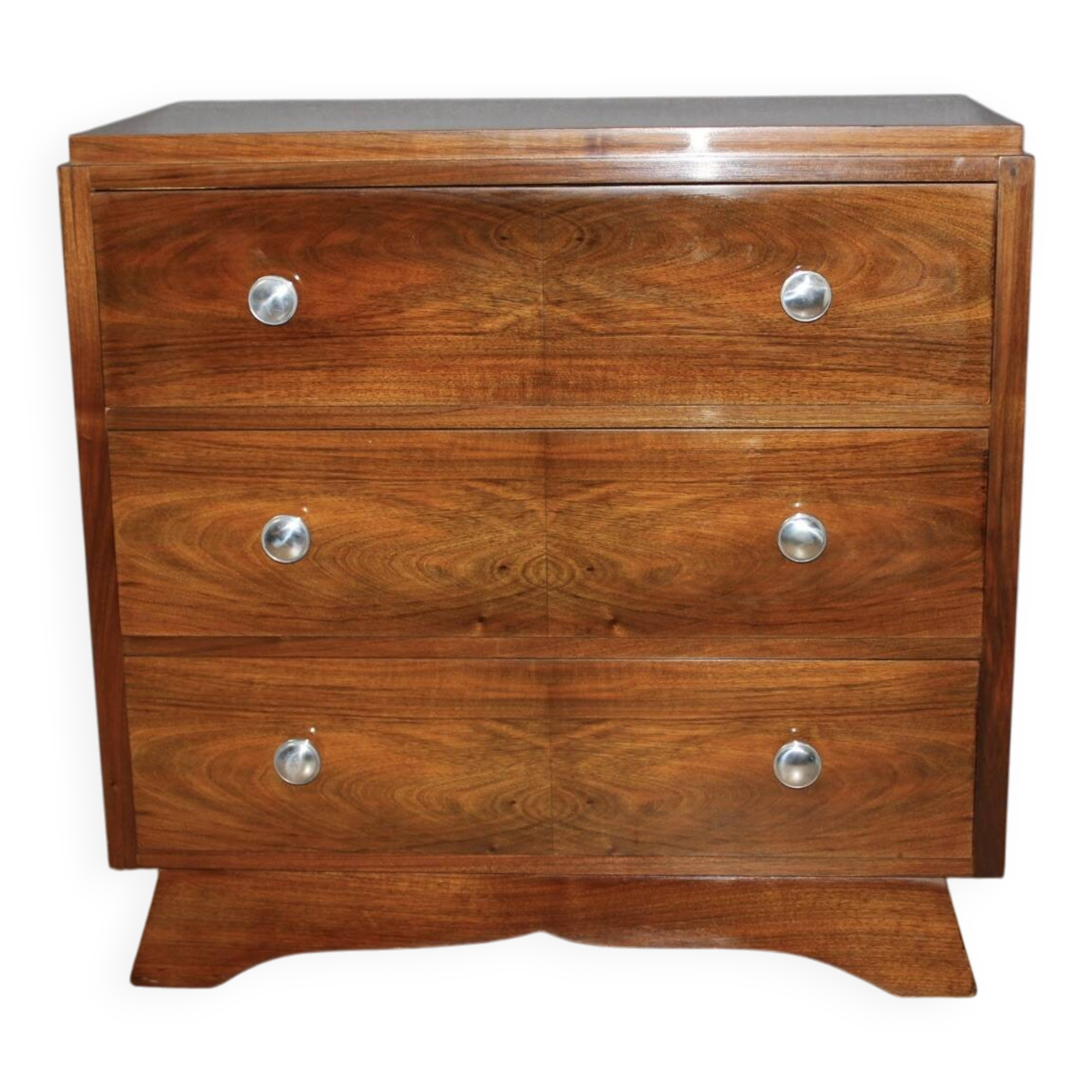 Commode Art Déco en noyer vers 1930