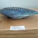 "Flower holder 'Galet' in glazed stoneware by Ch. OCORNOL, artistic glazed stoneware."