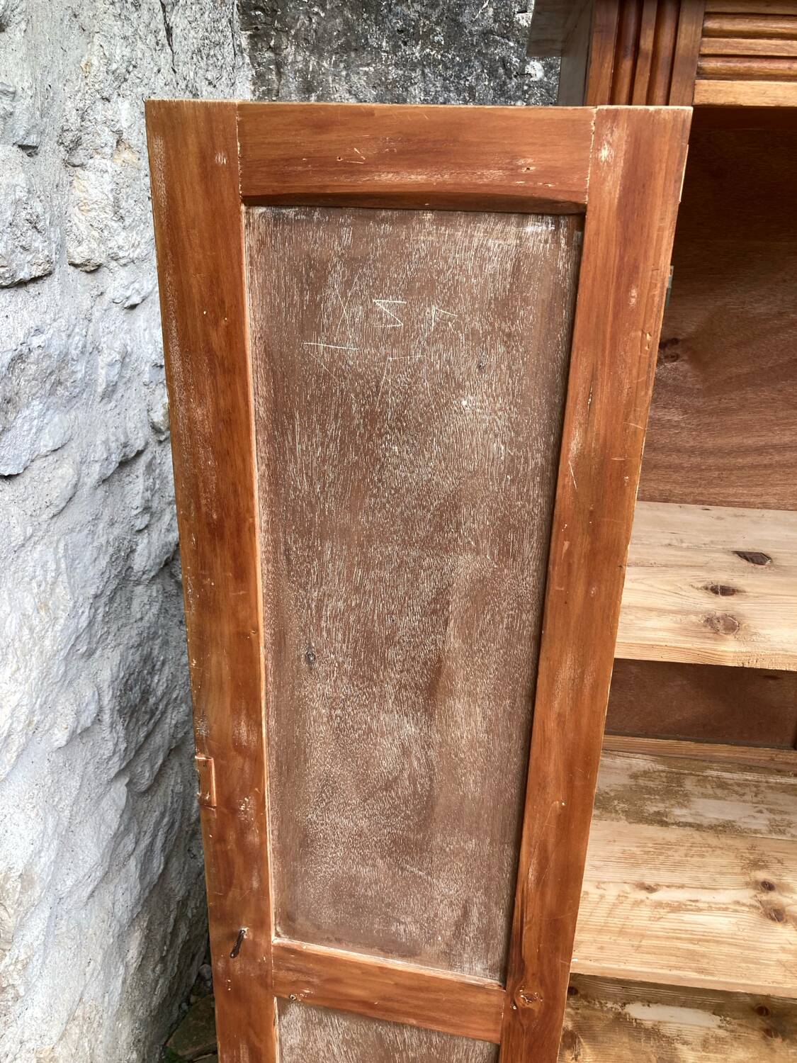 Small antique wardrobe in Art Deco style
