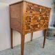 Commode Chiffonnier d'époque Louis XVI en marqueterie