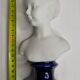 Bust in porcelain biscuit, Louise Brongniart child after Houdon, 20 cm