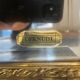 Imposing neo-classical mirror, wood and stucco "Deknudt"