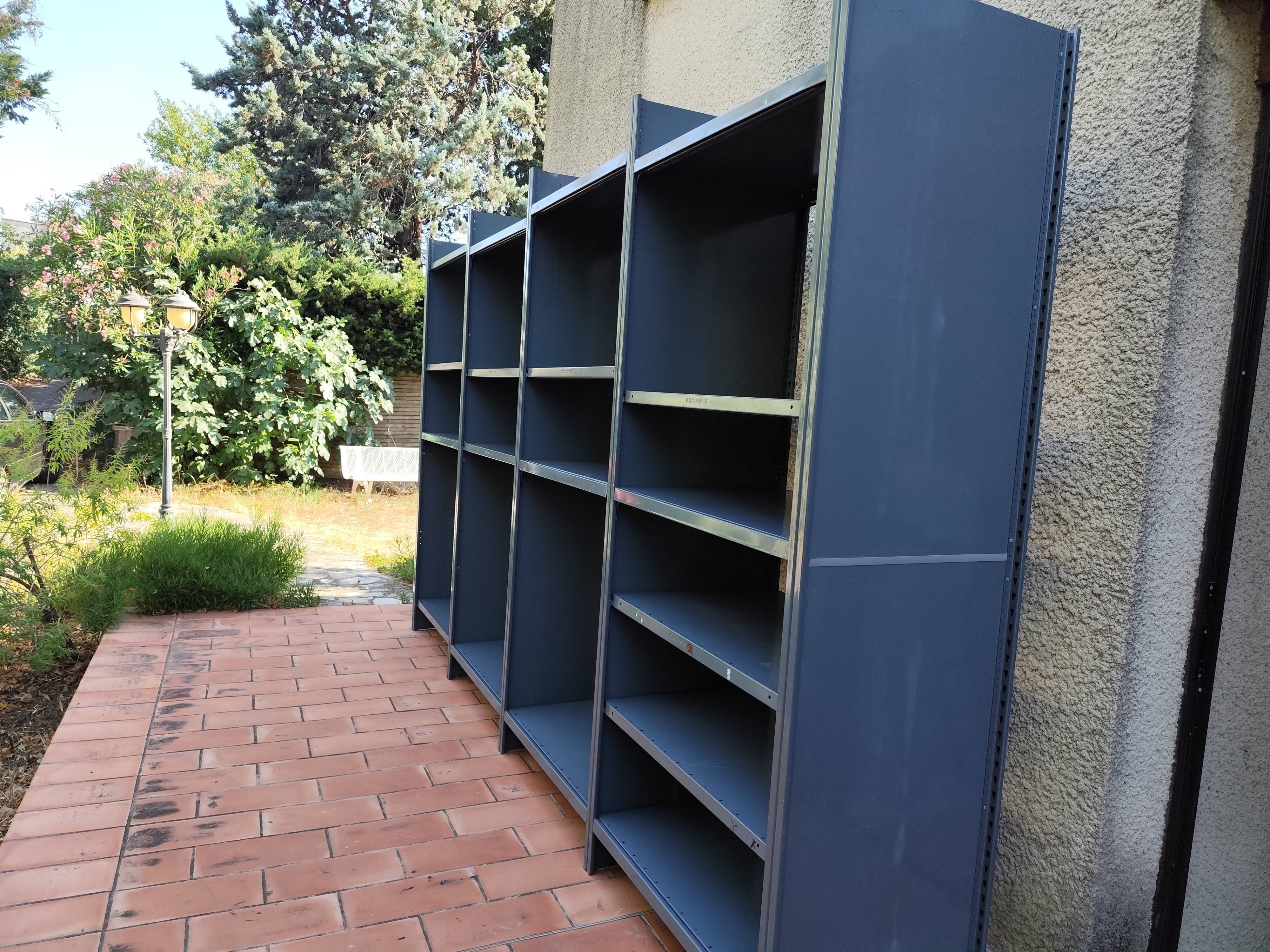 Vintage Dexion modular industrial shelving