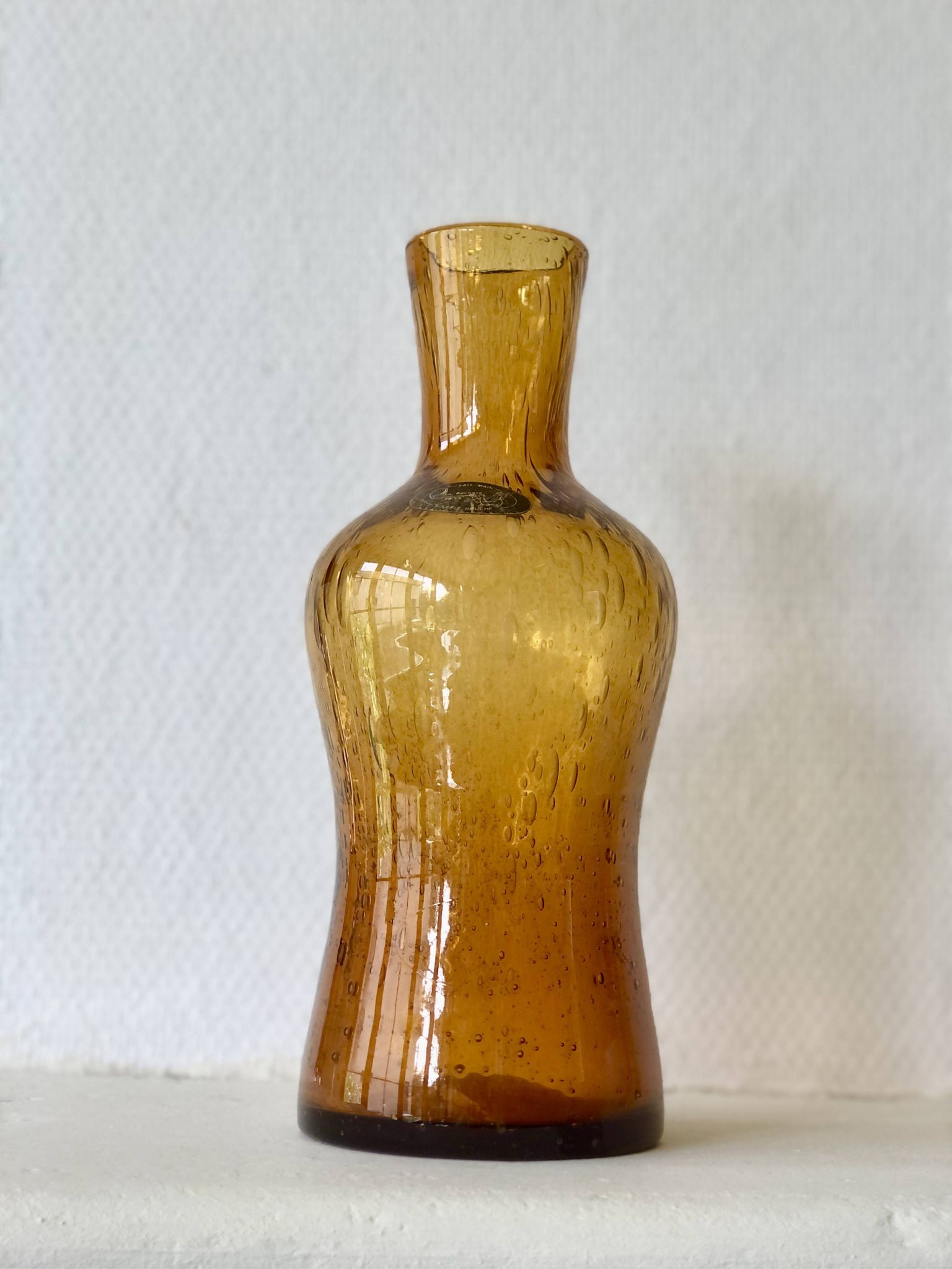 Carafe en verre bullé La Rochère