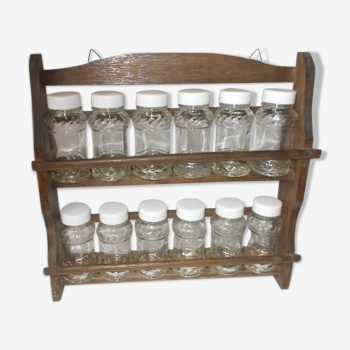 Vintage spice shelf