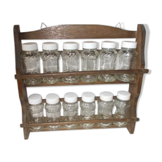 Vintage spice shelf