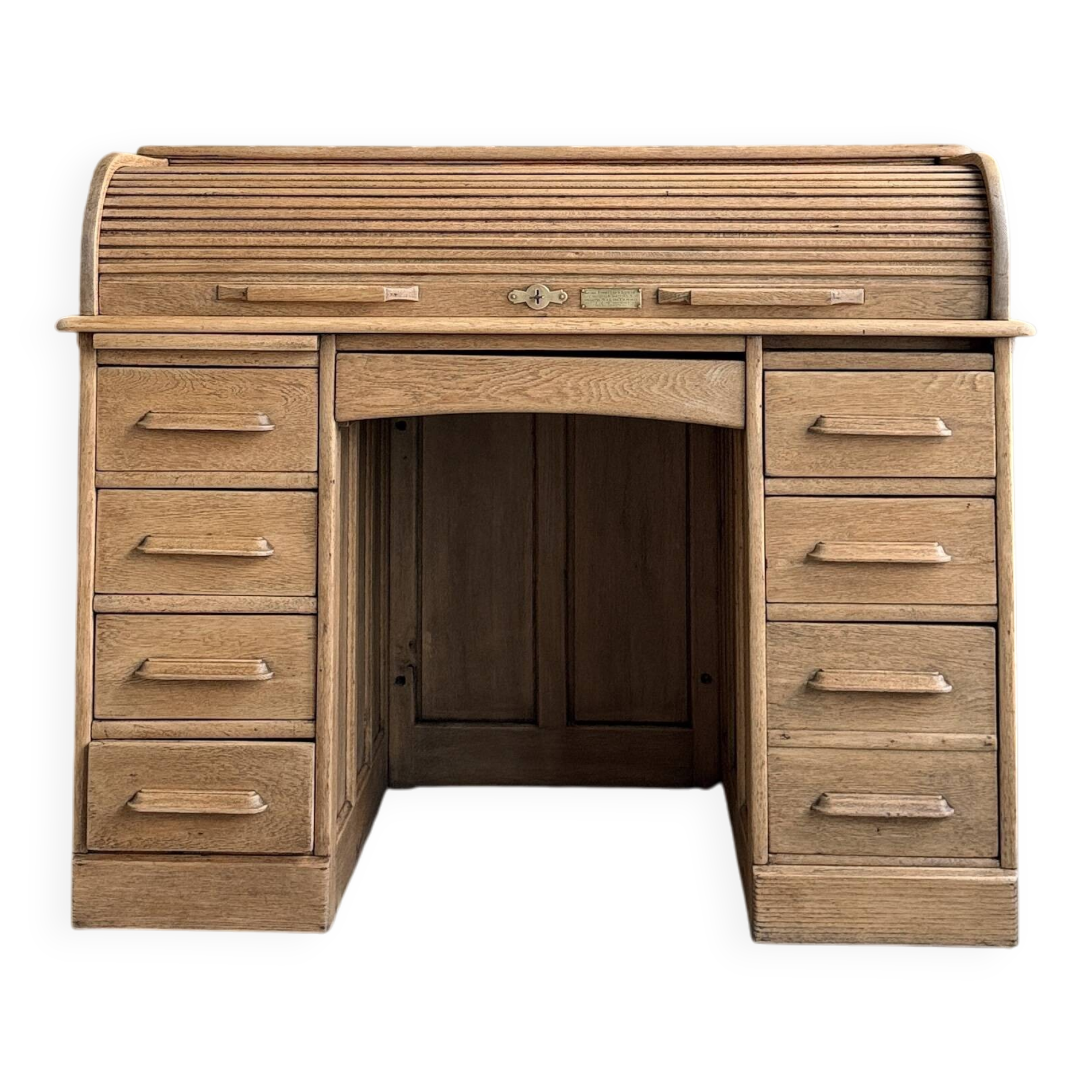 American oak cylinder desk (renovated)