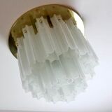Star recessed plastered plastered in brass and frosted glass Glash-tte Limburg