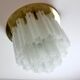 Star recessed plastered plastered in brass and frosted glass Glash-tte Limburg