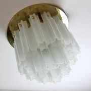Star recessed plastered plastered in brass and frosted glass Glash-tte Limburg