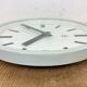 Grey Industrial Wall Clock from TN, 1960s