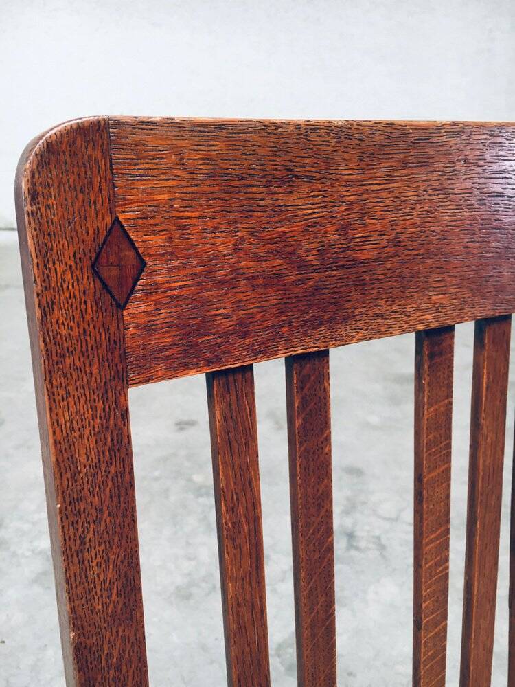 Early 20th Century Art Deco Dining Chair Set, 1920s, Set of 3