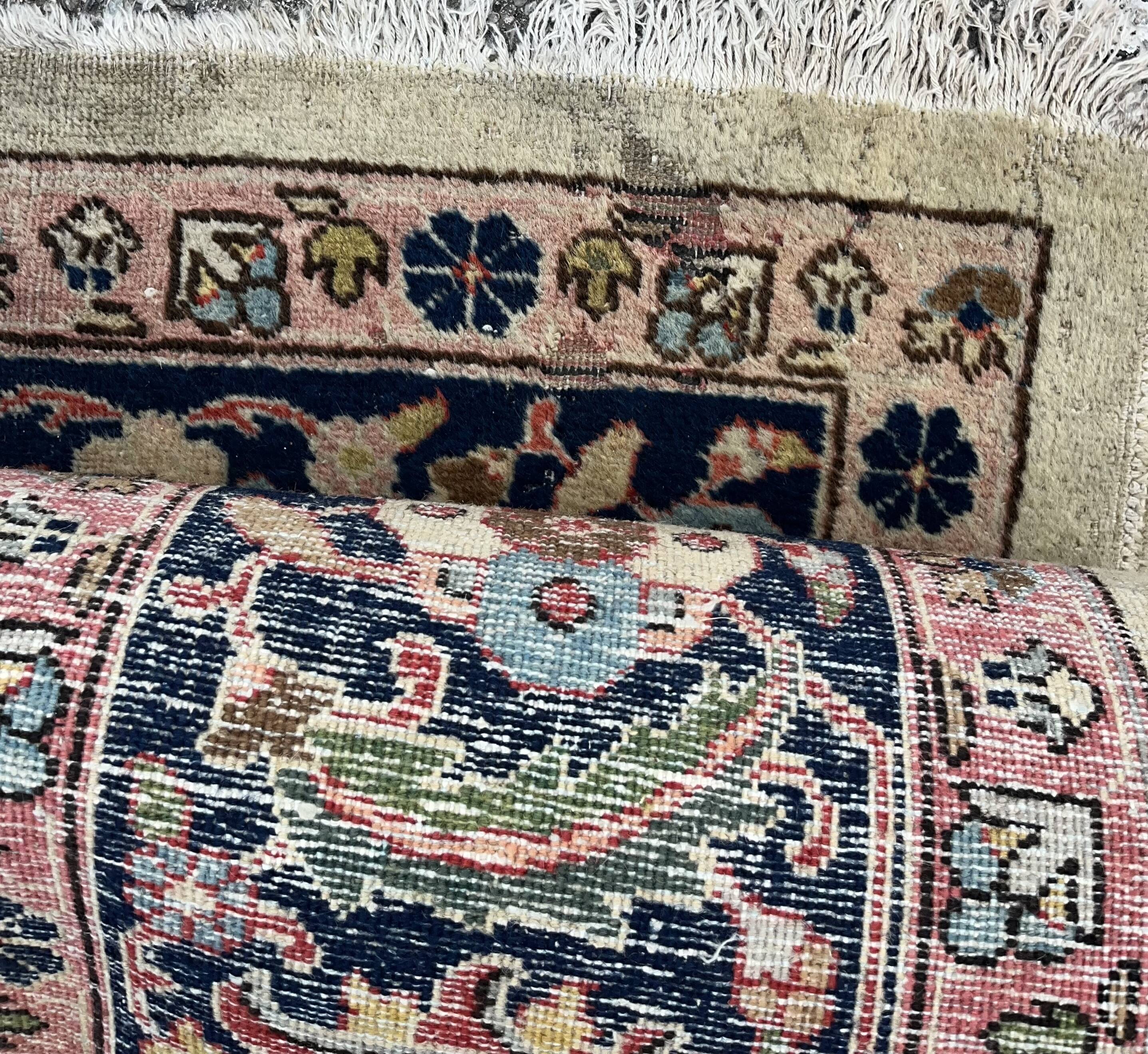 Iranian Tabriz oriental rug - handmade: 3.30 X 2.40 meters - wool on cotton weft