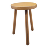 Tabouret tripode rond clair
