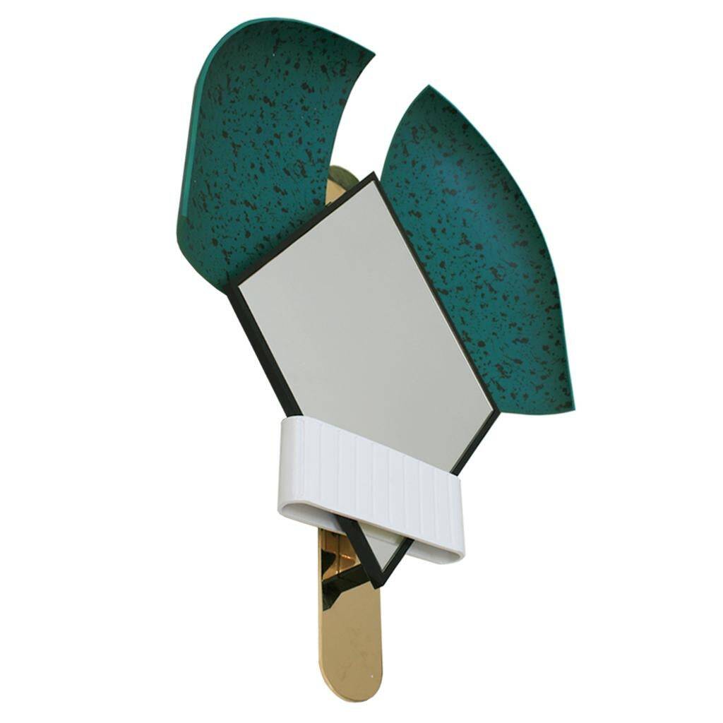 Contemporary Italian Green "Bonnet" Mirror Designed by Elena Salmistraro