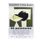 Poster Exhibition 50 paintings Gallery Five March 1962