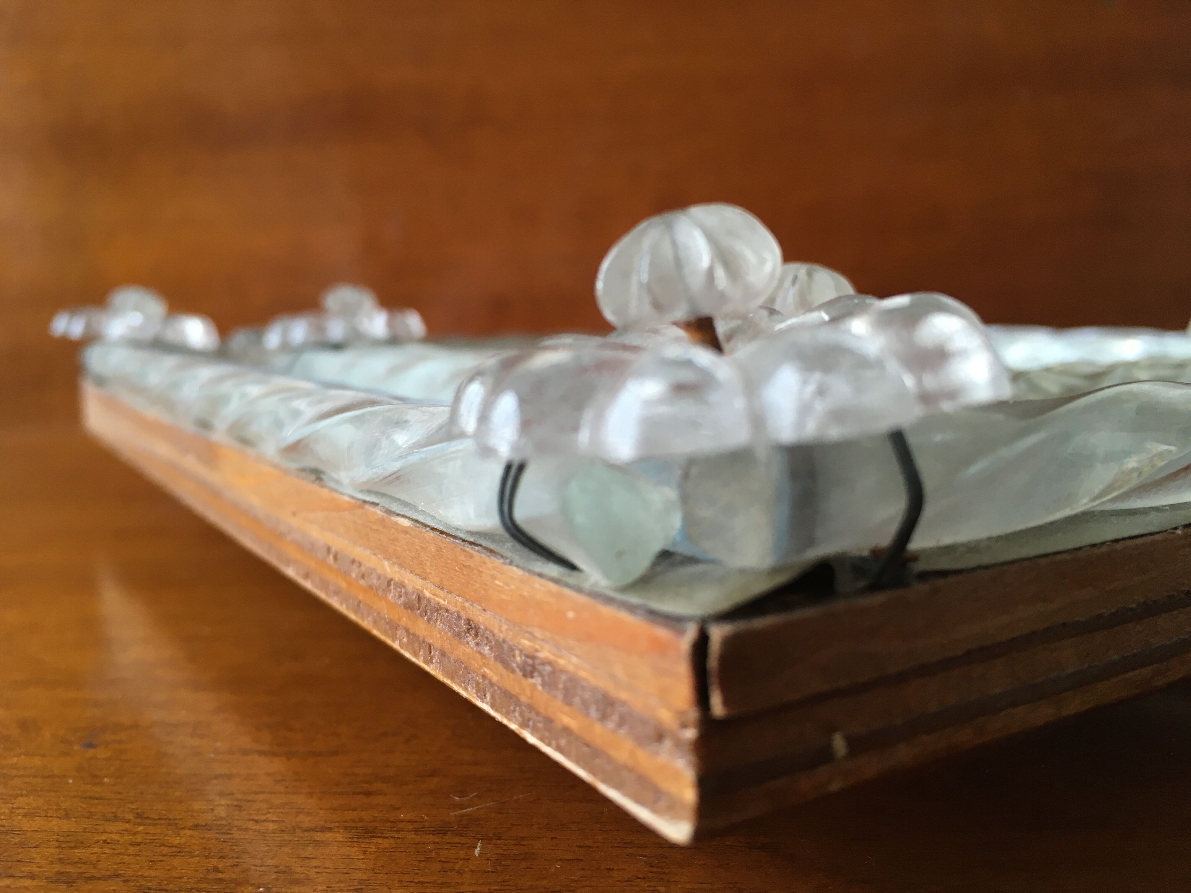 Vintage Murano mirror photo frame