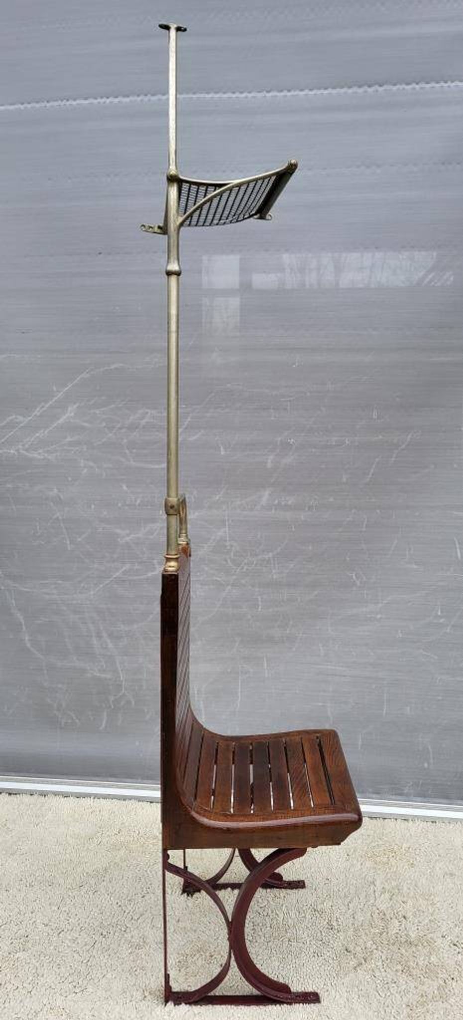 Sprague Metropolitan Parisian bench 1920 with hat rack