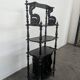 Napoleon III music partition cabinet in blackened wood