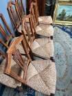 Ensemble de 8 chaises de la période Directoire française.