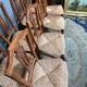 Ensemble de 8 chaises de la période Directoire française.
