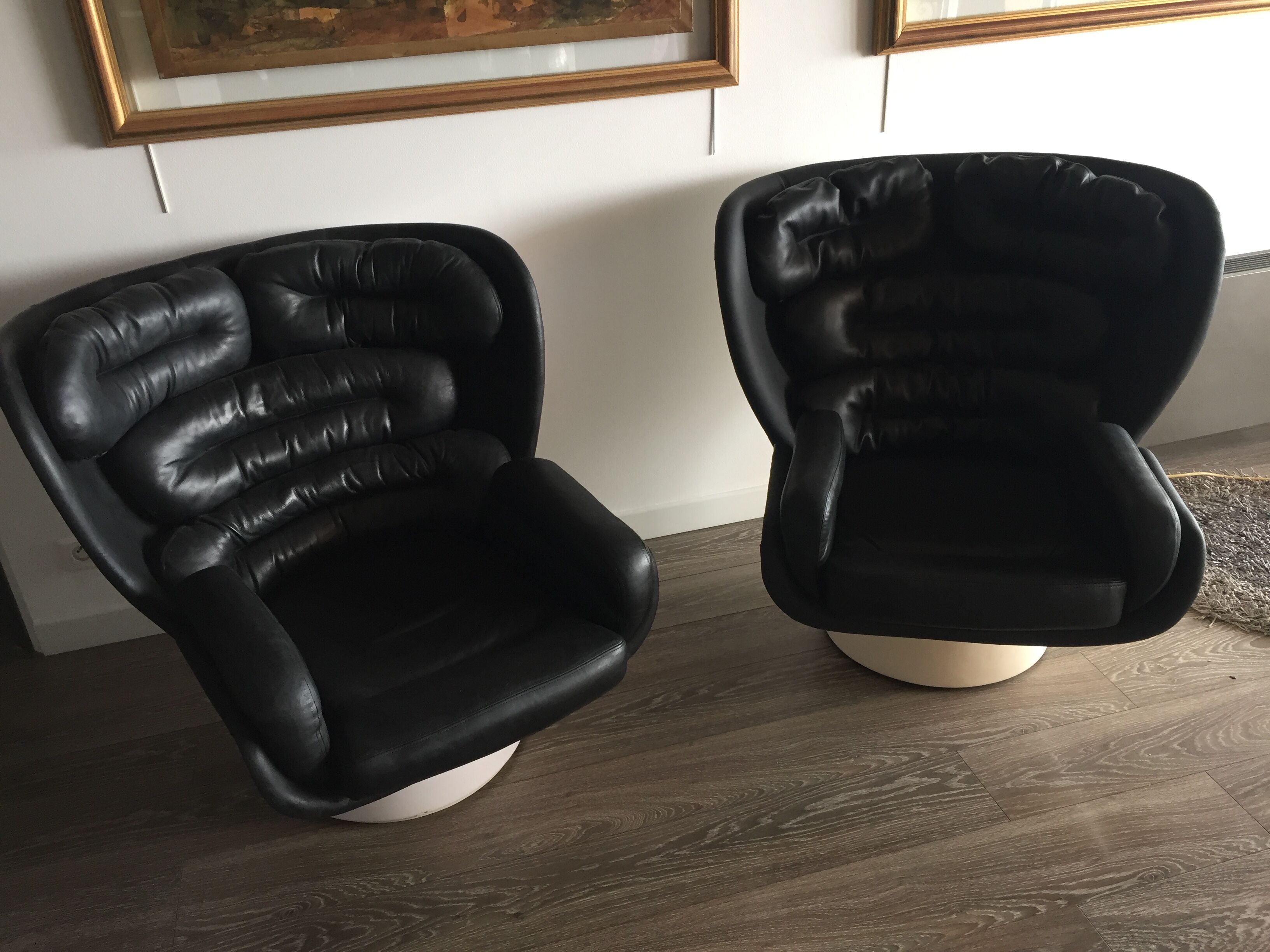 Fauteuils Elda Joe Colombo