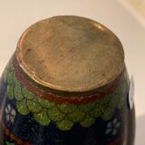 Partitioned enamel vase