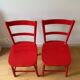 2 chaises en hêtre massif - Suède années 50/60
