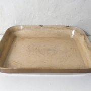 large old vintage Emile Henry glazed stoneware oven dish
