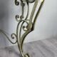 Wall console in wrought iron, 20th century