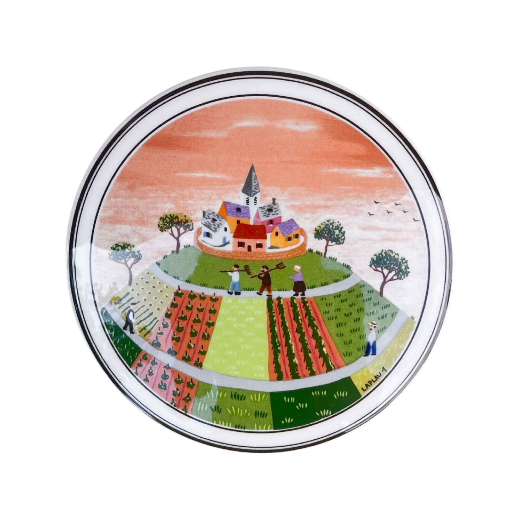 Jewelery box by Villeroy&Boch, designed by G. Laplau, Luxembourg, 1980s