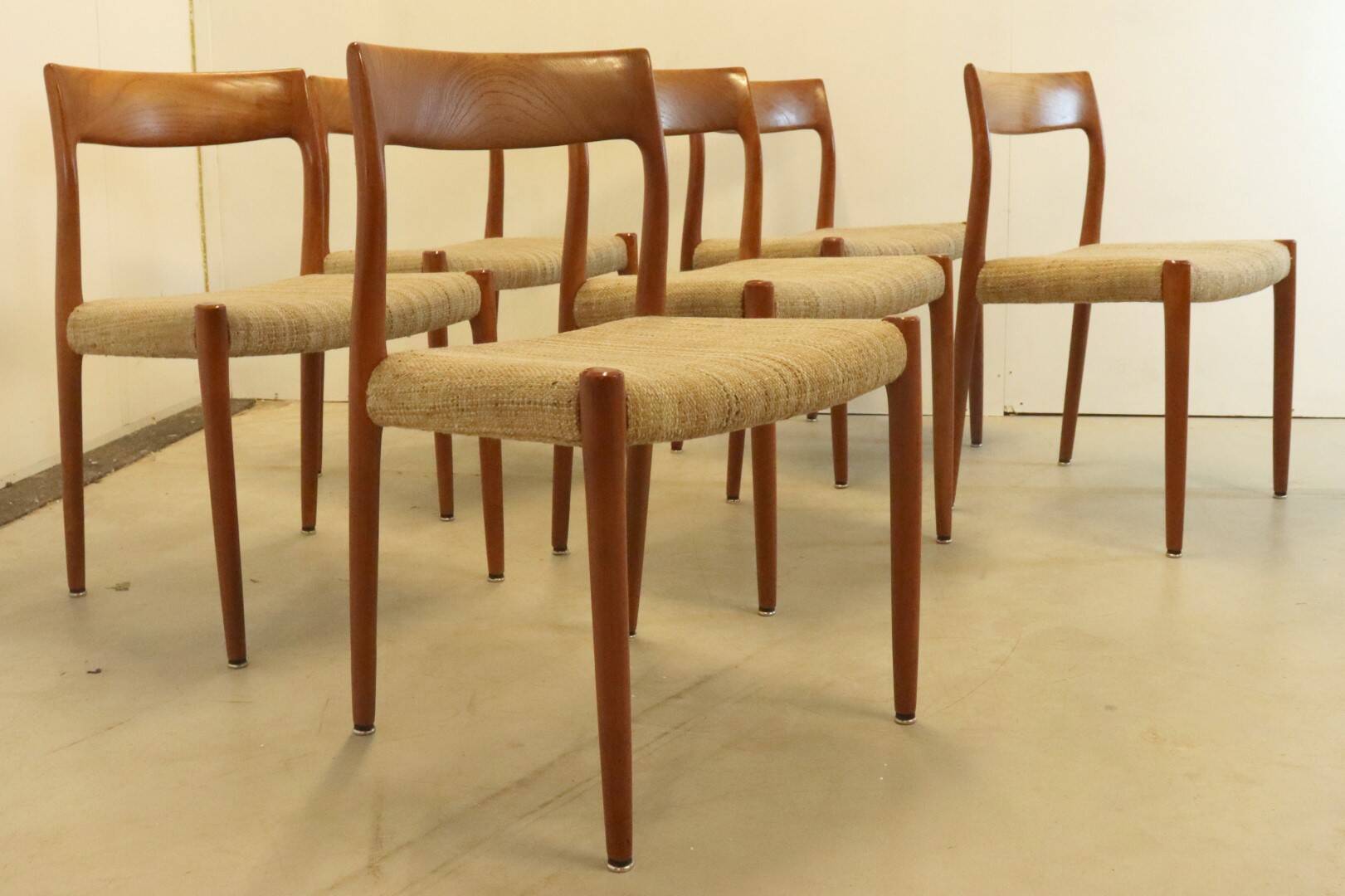 Suite de 6 chaises Niels O Möller modèle 77' Dukkerup