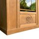 Armoire parisienne vitrée art déco bois brut 1930