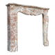 Louis XV style fireplace in grey Ardennes marble, circa 1880.