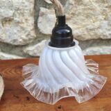 Lampe baladeuse globe vintage en verre tulipe