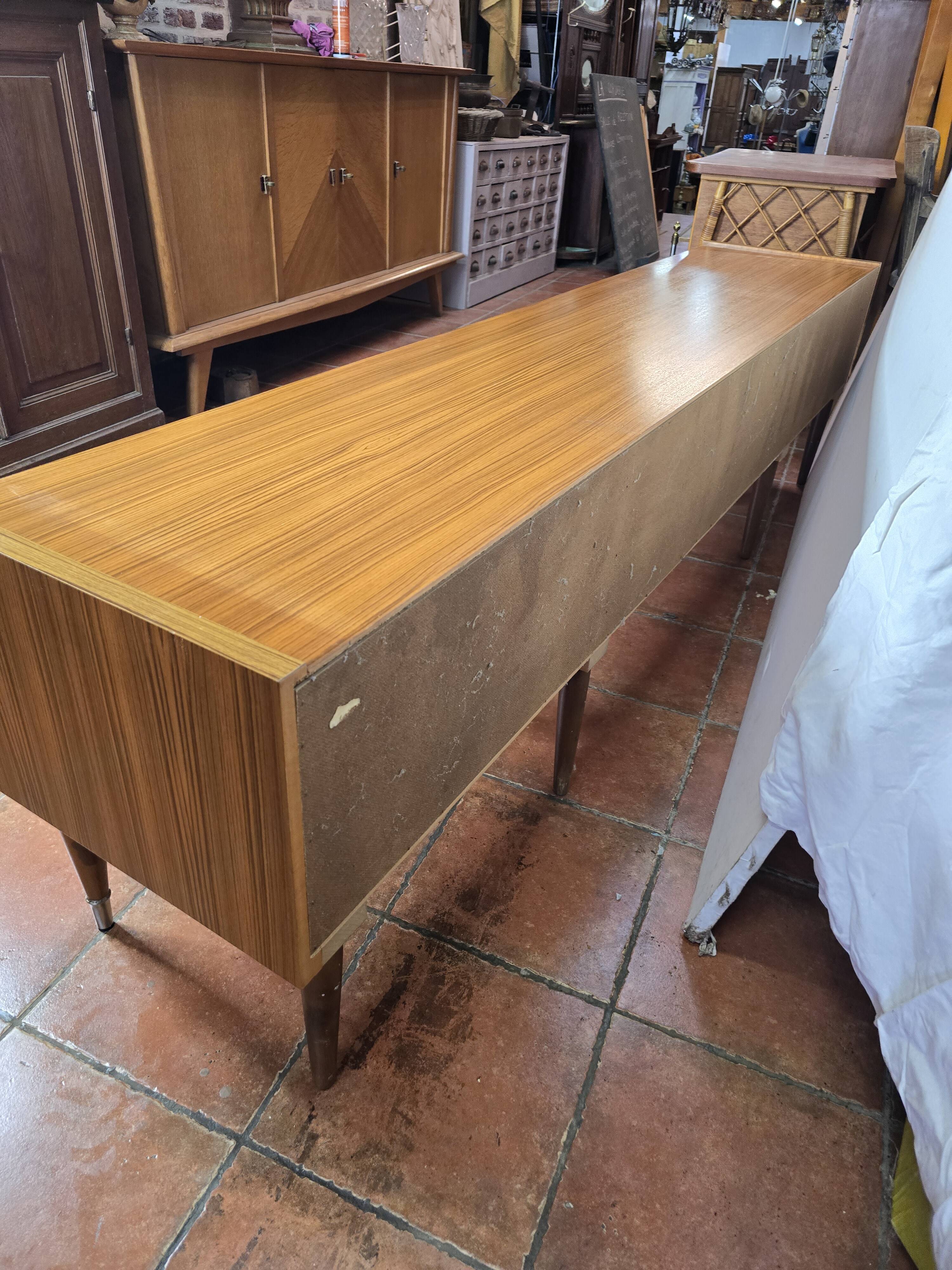 Scandinavian low sideboard from the 60s in teak