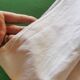 Old monogrammed fabric