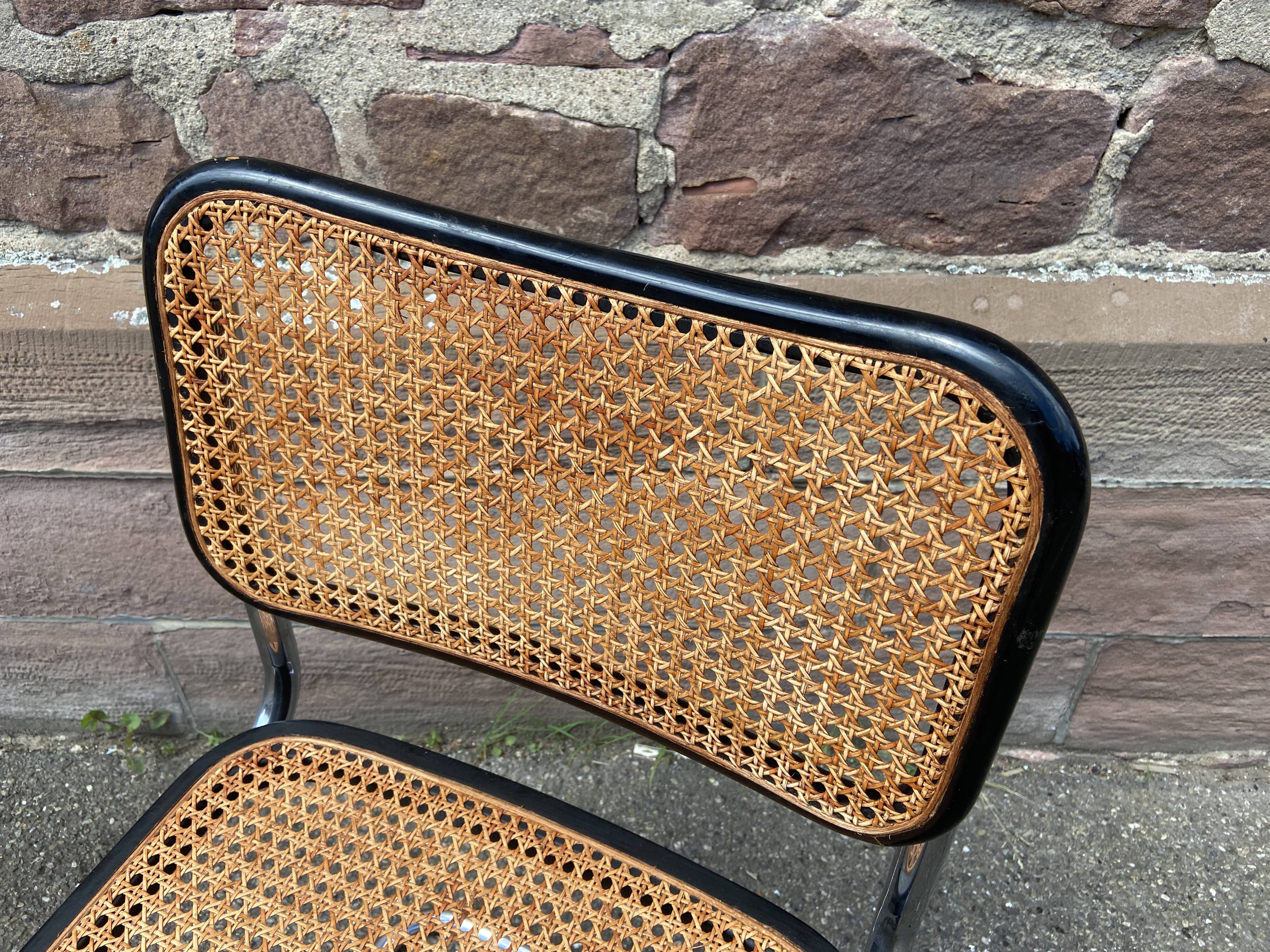 Chaise Cesca B32 de Marcel Breuer, Italie 1980 design