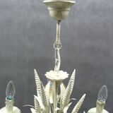 Lustre floral Hollywood Regency, années 1970