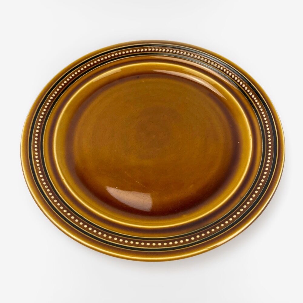 6 flat plates earthenware of Saint Amand model Toulouse
