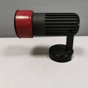 Small vintage wall lamp in hard pressed black and red plastic