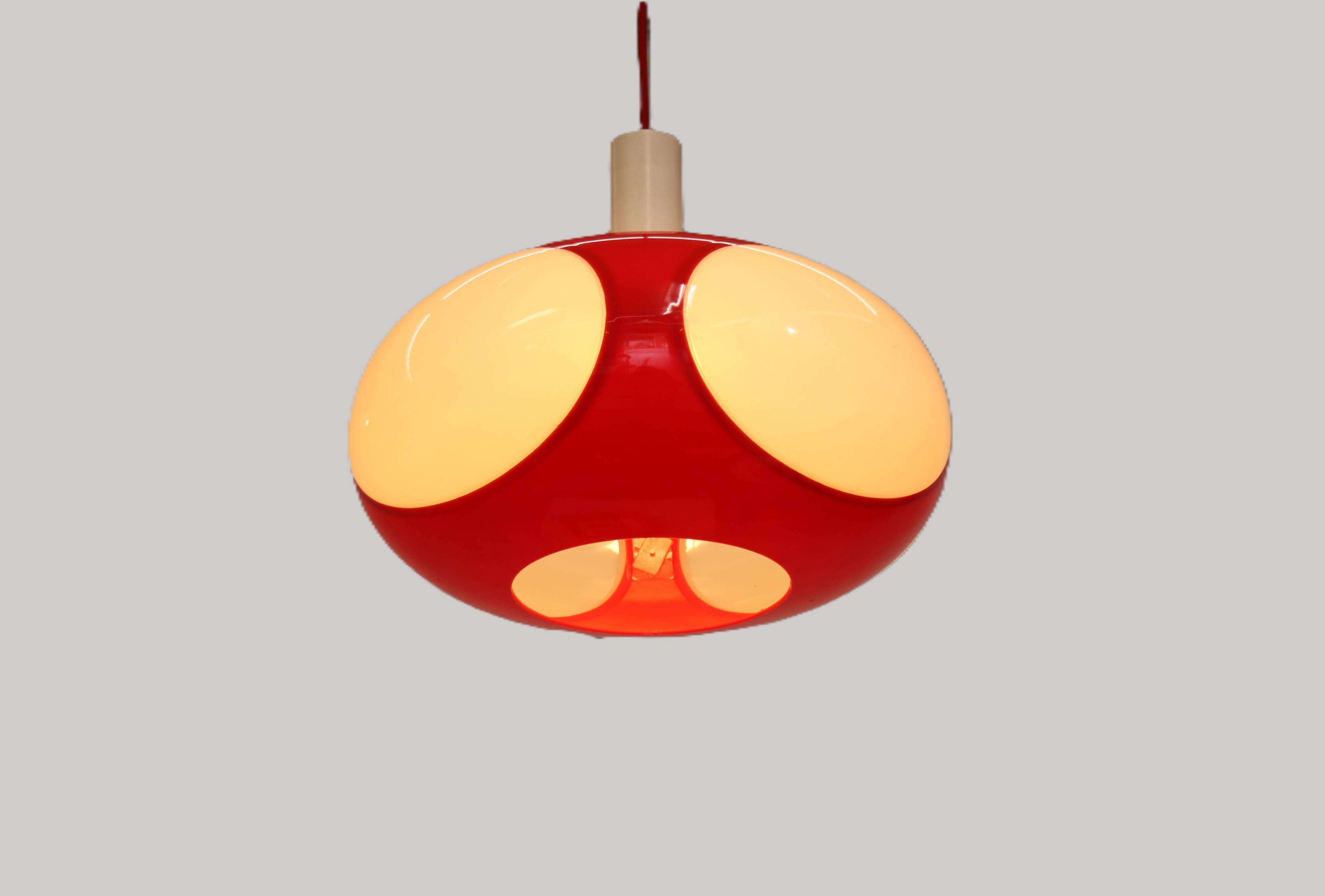 Space age bug eye UFO lamp *** Massive Belgium *** rare / white colour ***