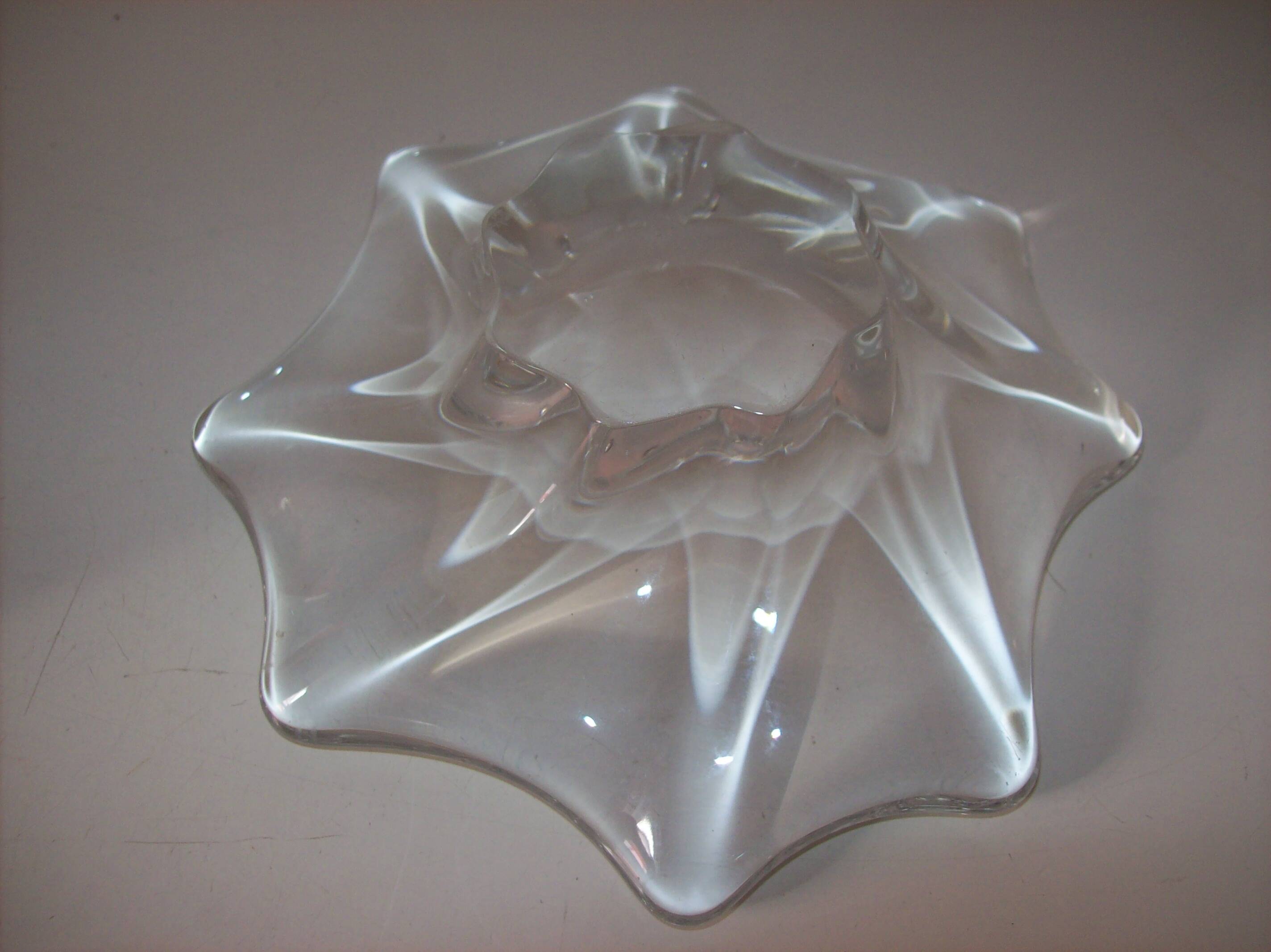 Baccarat crystal pocket tray