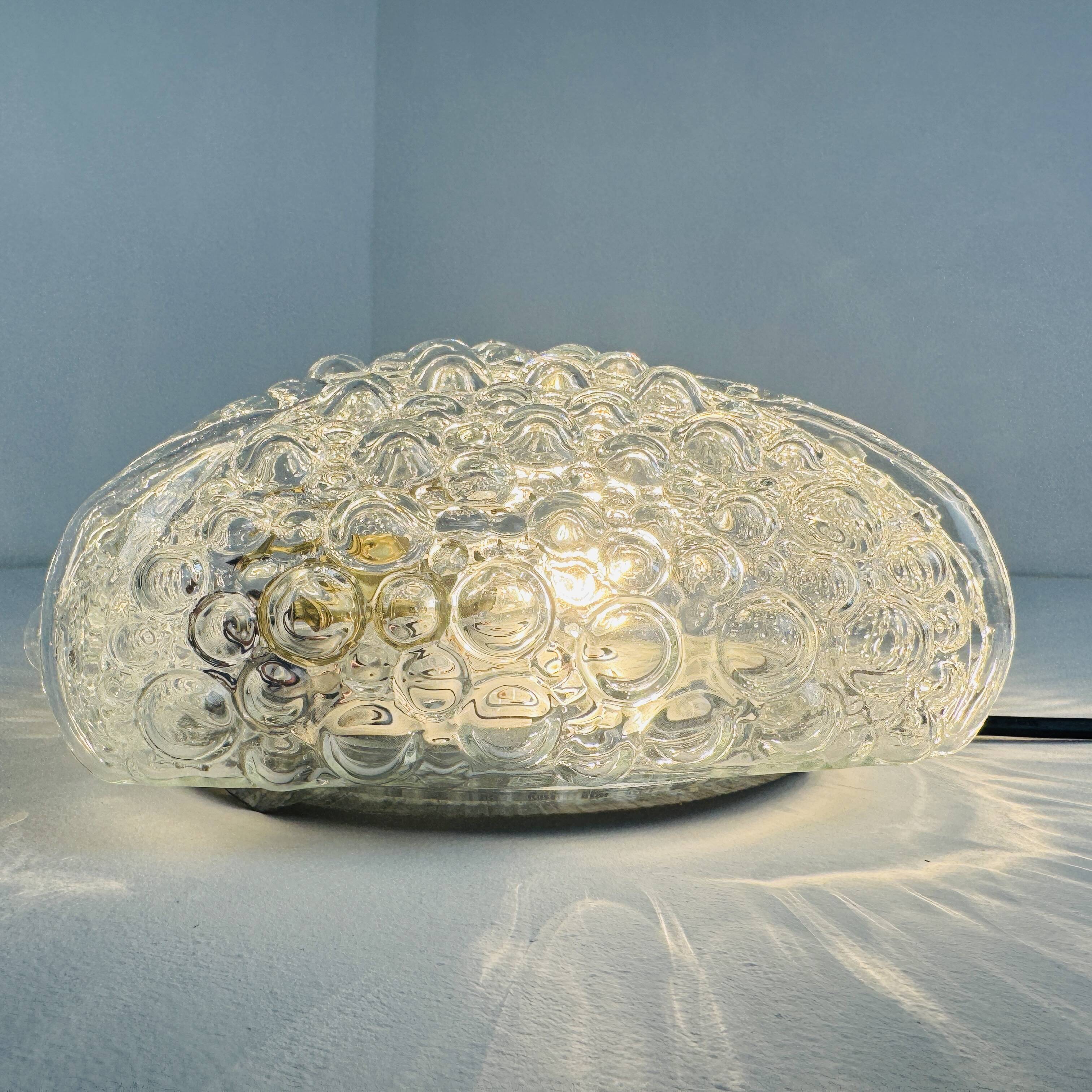 Vintage bubble glass wall light