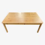 Rectangular pine wood coffee table 1980