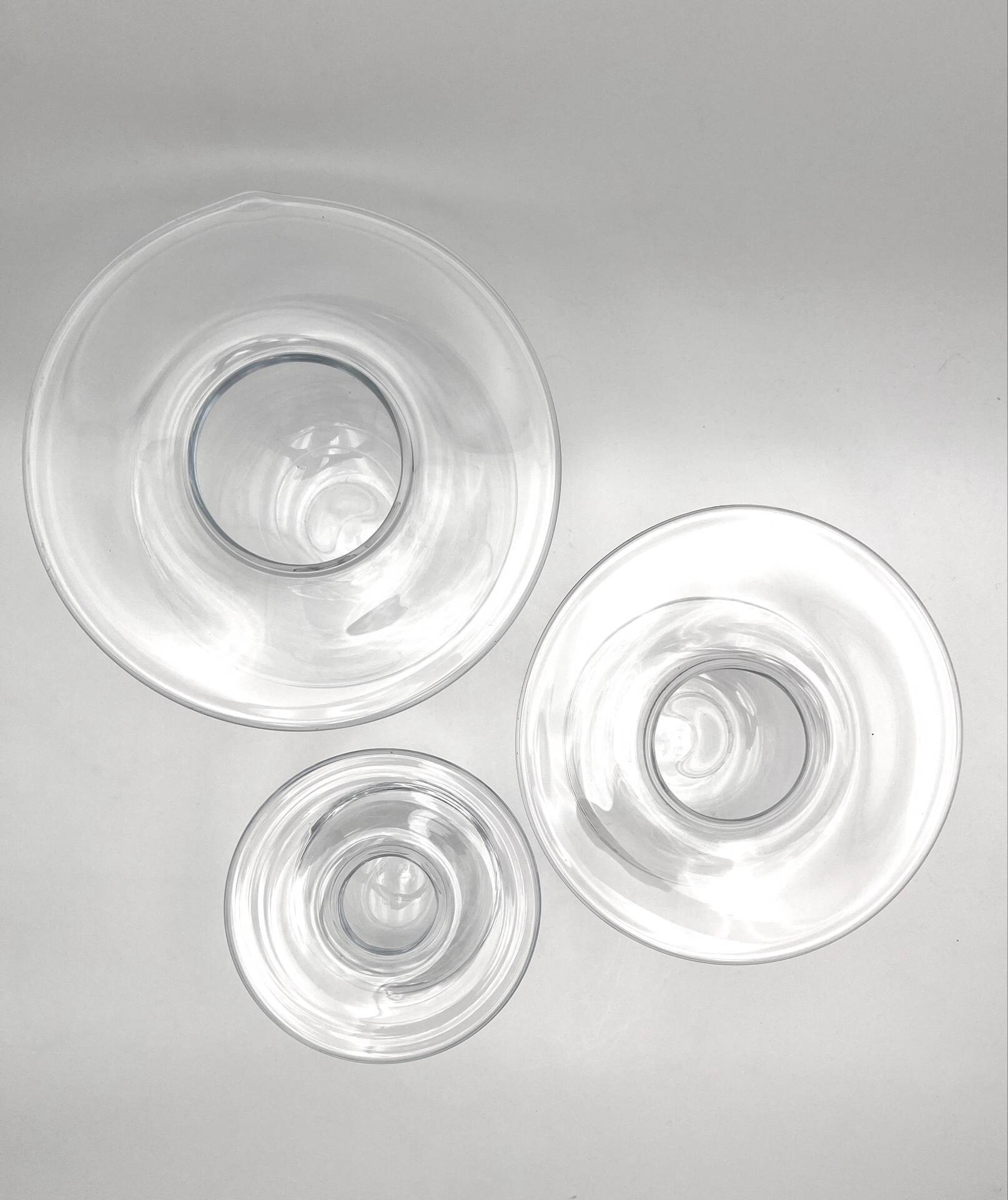 Rare Trio Vases "Saturnus" Nanny Still Riihimäen Lasi 1960