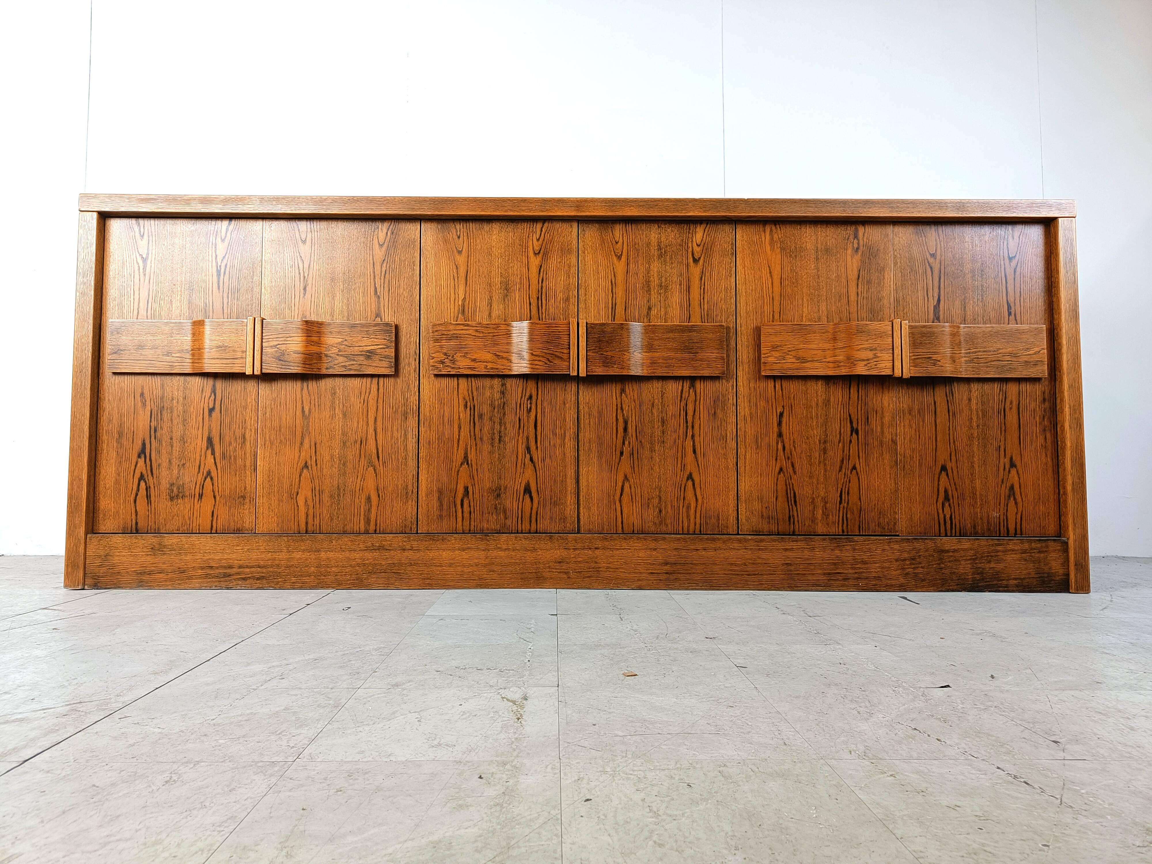 Vintage brutalist credenza, 1970s