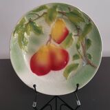 Petite assiette ceramique saint clement décor fruits poires