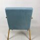 Vintage armchair in light blue, 1970s